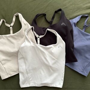 Oner Active Halter Tops - Black, White, Cream, Blue